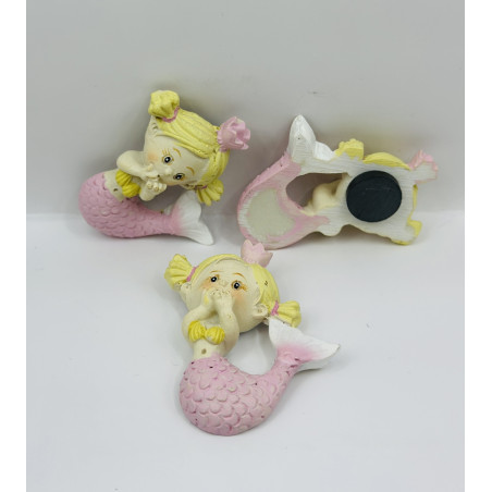 حورية البحر مغناطيس زهري